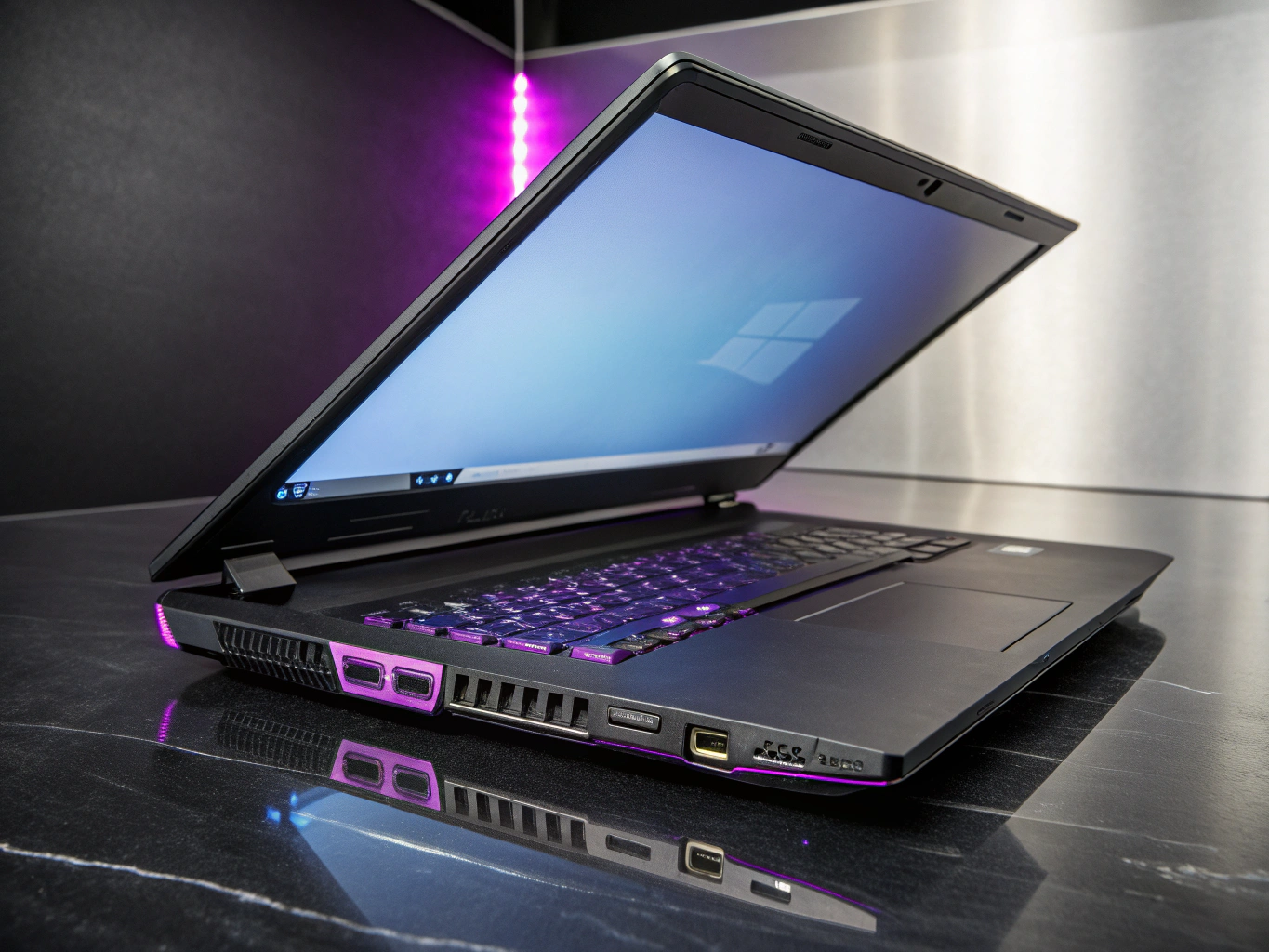 High performance laptop with sleek aluminum chassis